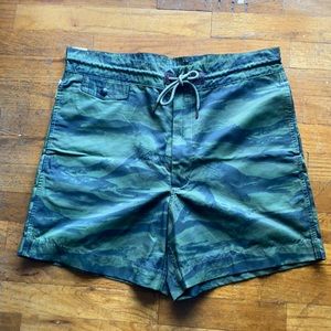 NWT Ralph Lauren RRL Camo Drawstring Shorts Sz 34